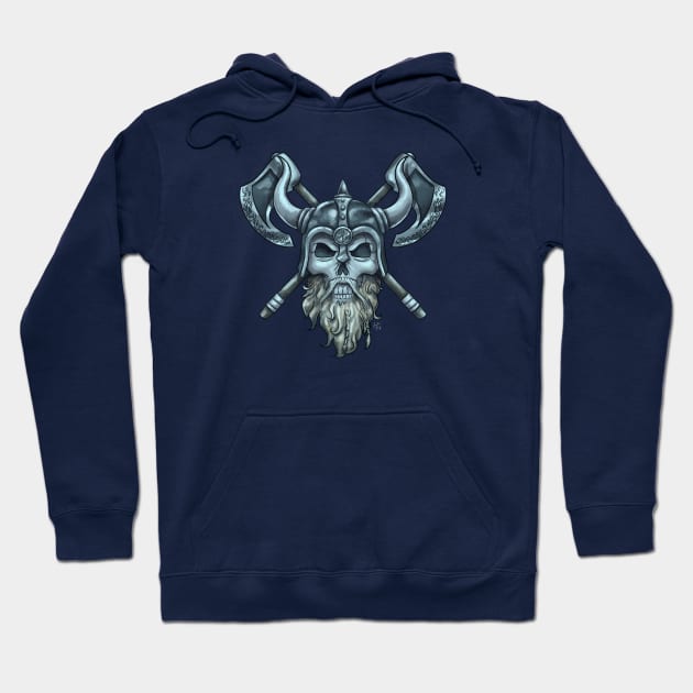 Warrior Skull Hoodie by Perezart99